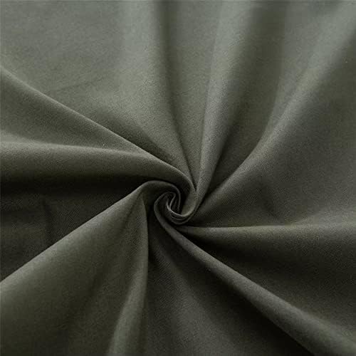 Ruccit Double Fitted Sheet Army Green Deep Pocket Fitted Sheet Double Bed 16"(41cm) Deep Fit All-around Elastic Fitted Sheet Only Brushed Microfiber Bed Sheet,Fade-resistant,Soft,Easy-care