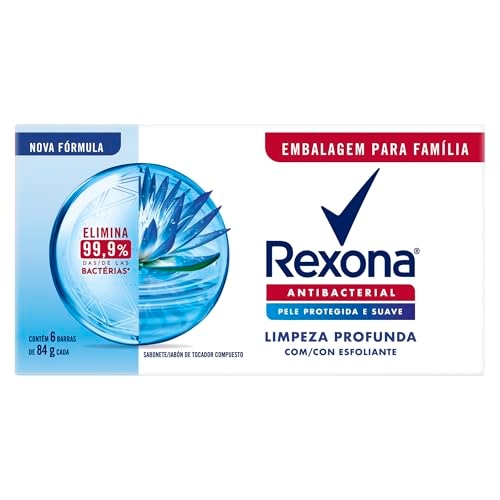 Rexona Pack Sabonete Em Barra Antibacterial Limpeza Profunda EnvoltĂłrio 6 Unidades De 84G ... Rexona Pack Sabonete Em Barra Antibacterial Limpeza Profunda EnvoltĂłrio 6 Unidades De 84G ...