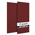 Olanglab Acoustic Panels 2 Pack, 48''x24'' Large Sound Panels, Fabric Wrapped Sound Proof Foam Panels for Walls, Sound Absorbing Panels for Recording Studio Acoustical Treatments (Burgundy)