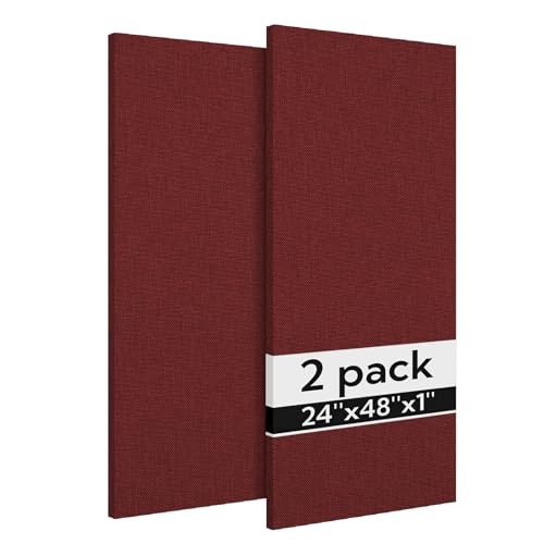 Olanglab Acoustic Panels 2 Pack, 48''x24'' Large Sound Panels, Fabric