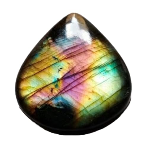 Labradorite naturelle cabochon poire 37mm pour réparer ou personnaliser un bijou DIY