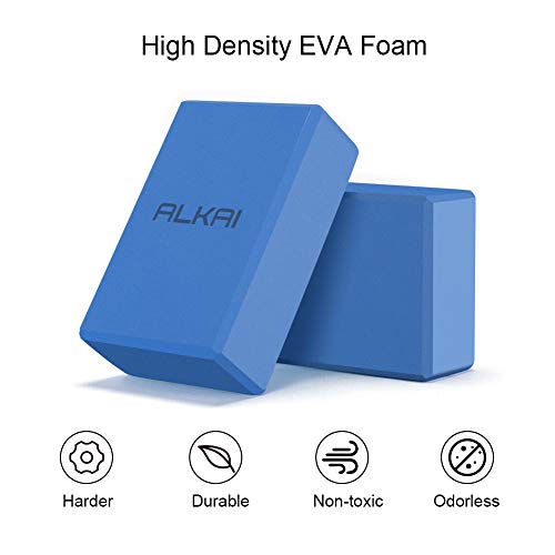 image for ALKAI 2 Pack Yoga Blocks Non-Slip, High Density EVA Foam Blocks for Yo