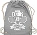 Tennis Tennisspieler Geschenk - Beste Tennistrainerin der Welt - Unisize - Hellgrau - beste tennistrainerin - WM110 - Turnbeutel und Stoffbeutel aus Baumwolle