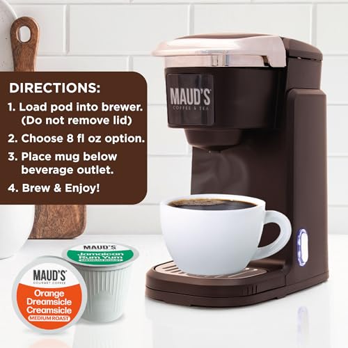 Image of Maud's Orange Creamsicle & Jamaican Rum Yum Coffee Pods Variety Pack, 36ct