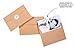40 Kraft Rustic and Vintage Thank You Cards | Bulk Box Set w/ Envelopes & Stickers | Large Brown 4 x 6