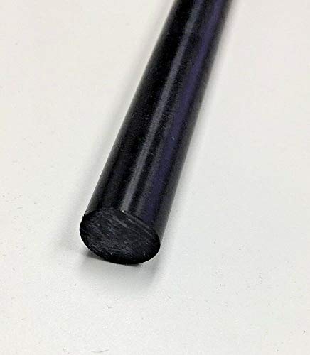 2 Pcs of Delrin Acetal Rod Black 1/2 .500 Diameter 36 Long bushings Bearings