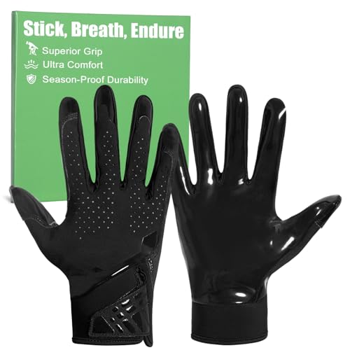 RIGWARL Black Flag Football Gloves