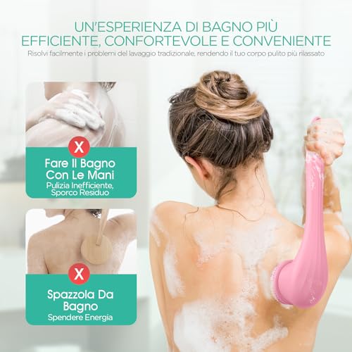 VOYOR 4-IN-1 Spazzola Schiena Doccia Spazzola