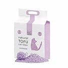 HAPPY MEOW Tofu Cat Litter, Aglomerating Cat Litter, 100% Natural Cat Litter, 6 Litres Biodegradable Powder Free Formula (Lavender)