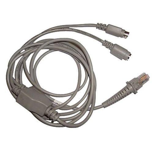 Cable PS2 Datalogic de 2 metros con conexión de alta fidelidad y cubierta negra