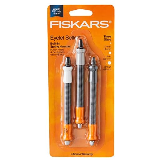 Fiskars Eyelet Setters, 3 Piece Set (12-31337097)