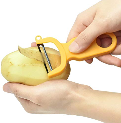 Original Vegetable Fruit Peeler Carbon Steel Blade 3 Pack Red/Green/Yellow… #TOP2