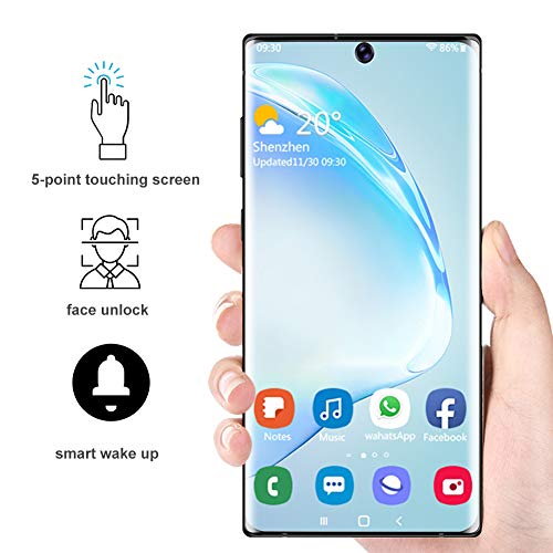 Unlocked Smartphone, 6.8" Ultra HD Incell Curved Screen Phone, 2+16G MTK6580P Mobile Phone, Dual SIM Cell Phone Unlocked, Free 128G Memory Card for Android 9.1 System (Black)