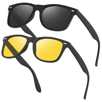 Gtievruo Gafas de Sol Hombre Polarizadas Clásicas Gafas de Sol Cuadradas para Hombre y Mujer Conducir Correr Protección UV400