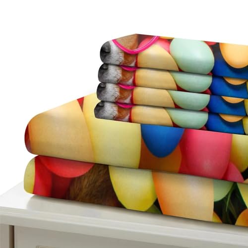 Parure de lit microfibre 3D housse de couette imprimée chien