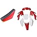 TOOGOO Guardabarros y Pegatinas de PláStico y Asiento Rojo para CRF50 110Cc 125Cc Pit Bicileta Todoterreno