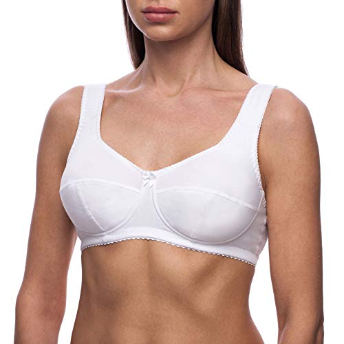 frugue Soutien Gorge 100% Coton sans Armature Grande Taille Blanc FR 120D Cover