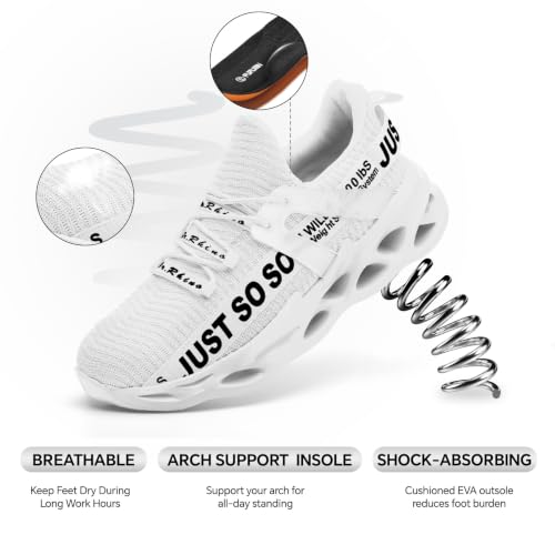 Image of Furuian Steel Toe Shoes for Men Women Slip On Comfortable Safety Shoes