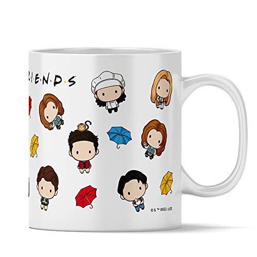 Ert Group Caneca de cerâmica original e oficial de Friends, padrão Friends 043, chávena de café e chá, caneca, 330 ml