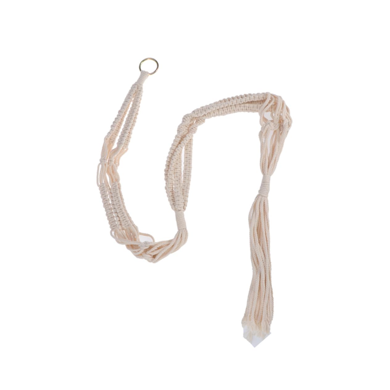 INOOMP 2 Eleganti Ganci Per Piante in Cotone Macramè Decorazione Da Parete Per La Casa Per Esterni Ganci Per Soffitti E Vasi.