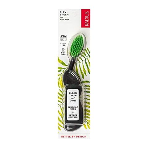 RADIUS, Flex Toothbrush, Soft, Right Hand, 1 Toothbrush, Colours may vary Cover