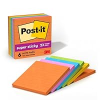 Post-it Super Sticky Notes Rio De Janeiro Collection 101 x 101mm 675-6SSUC (Pack of 6)