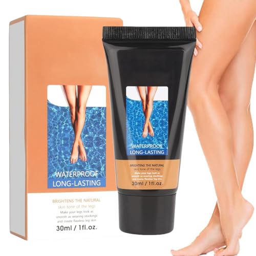 Maquillaje de Piernas, Tatuaje Corrector, Crema Correctora para Tatuajes, Legs Maquillaje para Piernas Loción, Impermeable, 30 ml, Marrón Medio