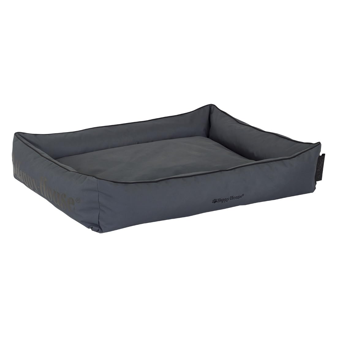 Panier rectangulaire Happy-House Strong M gris : couchage chien durable