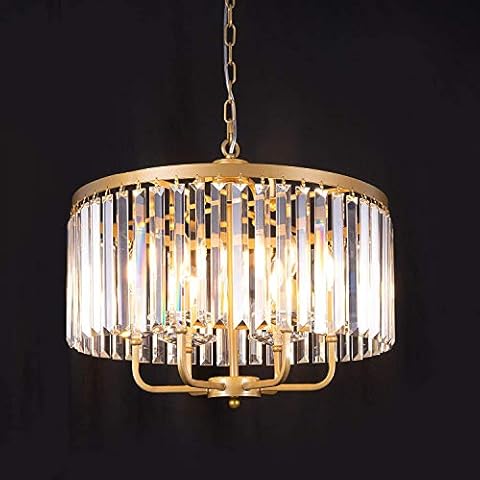 Wellmet Gold Crystal Chandelier 20 Inch Cover