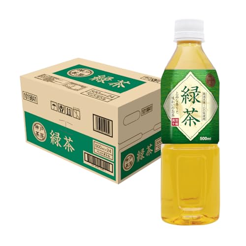 神戸茶房 緑茶 お茶 500ml 24本 ペットボトル 国内製造 箱買い（Amazon）