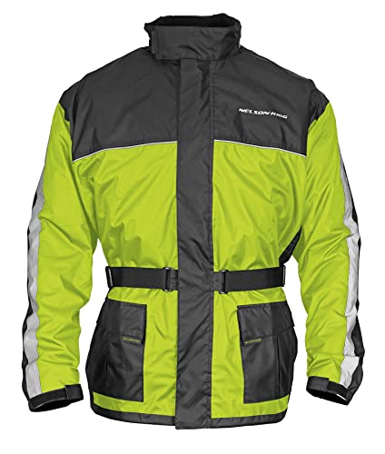 Nelson-Rigg Standard Solo Storm Jacket, Hi-Vis Yellow/Black, Large #TOP2