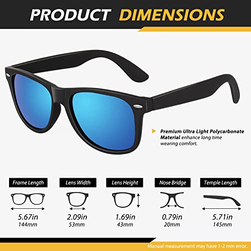 Image of LINVO丨Half Rim High-end Branded and Stylish Sunglasses丨Polarized and 100% UV Protected 丨Men & Women丨Medium丨Riding & Driving