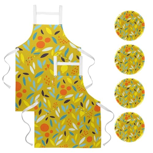 Lot de 2 tabliers de cuisine pour nettoyage et restaurant