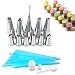 Produktbild CHSEEO 22pcs Spritztüllen Set Garniertülle Icing Piping Spritzdüse Düse Tülle Kuchen-Dekoration Tipps Kochen Tools für Kuchen, Plätzchen, Cupcakes, Torten & Keksen #6