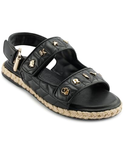Image of KARL LAGERFELD Women's Charlay Double Strap Sandal With Pin Embellishments