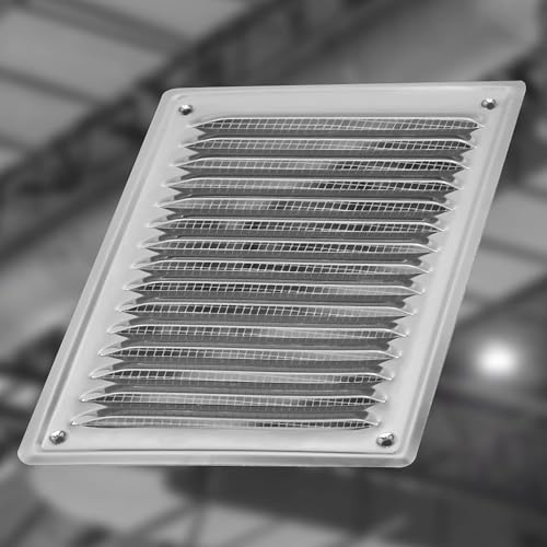KOTARBAU® Lüftungsgitter 230x165 mm Edelstahl Silber Abluftgitter für Kamin Belüftung mit Insektschutzgitter beständig gegen Korrosion