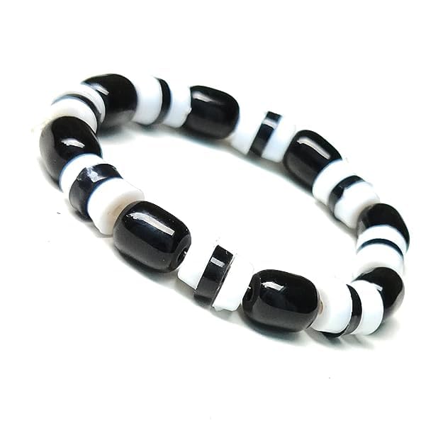 FOLA MOOLYAVAAN PRODUCT Crystal Beaded Fashion Bracelet for Men Women and Children Black & White Multicolor Friendship band (B0CGPQHZC9) Amazon Price History, Amazon Price Tracker