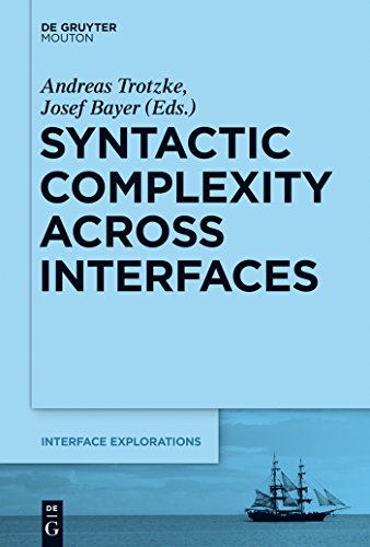 Syntactic Complexity across Interfaces: 30 (Interface Explorations [IE], 30) view 2