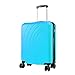 Produktbild Cabin Max Velocity extrem langlebiges Leicht Handgepäck erweiterbarer (55L 55x40x25cm) ABS-Tragekoffer mit 4 Rollen 55 x 40 x 20 cm für Ryanair EasyJet Lufthansa Germanwings Vueling (Biskaya Blau)