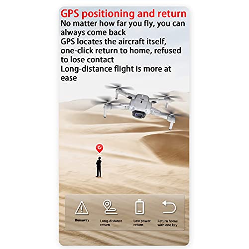 Ficha técnica Drone con cámara 6K HD para adultos, quadcopter RC para principiantes, retorno automático GPS, video en vivo FPV 5G WiFi, motor sin escobillas. - Fernando Cortés