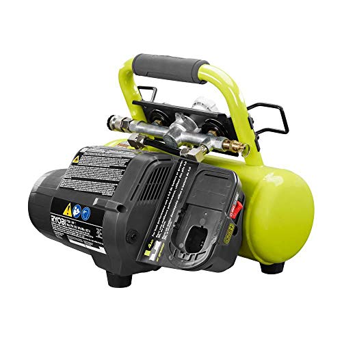RYOBI 18-Volt ONE+ Cordless 1 Gal. Portable Air Compressor Kit (Bulk Packaged, Non-Retail Packaging) P739 + P108 + P118