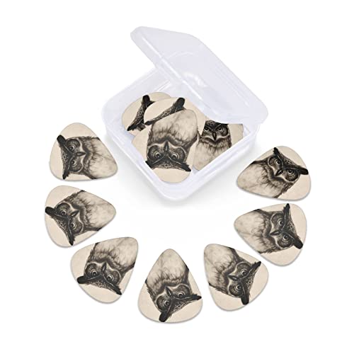 Ensemble de 12 médiators de guitare hibou mignon pour guitare acoustique, guitare électrique, contrebasse, ukulélé - Les Beatles, Paul McCartney, John Lennon, RIngo Starr, George Harrison Ensemble de 12 médiators de guitare hibou mignon pour guitare acoustique, guitare électrique, contrebasse, ukulélé – Image 7