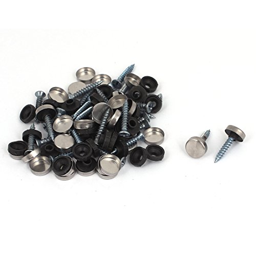 Aexit 12mm Dia Quality Parts Round Cap Screw Home Office Decorative Fittings Mirror Nails 32Pcs Model:92as496qo636