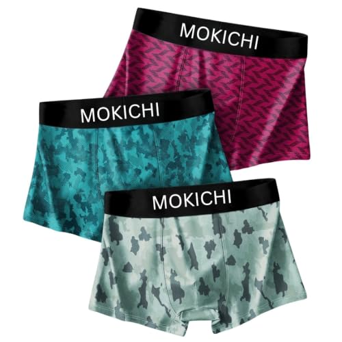 Image of Men's Microfiber Printed Boxer Briefs for Men | Ultra Soft Breathable Stretch Trunks | Moisture Wicking Comfort Fit Innerwear | Elastic Waistband | Assorted Prints | Pack of 3
