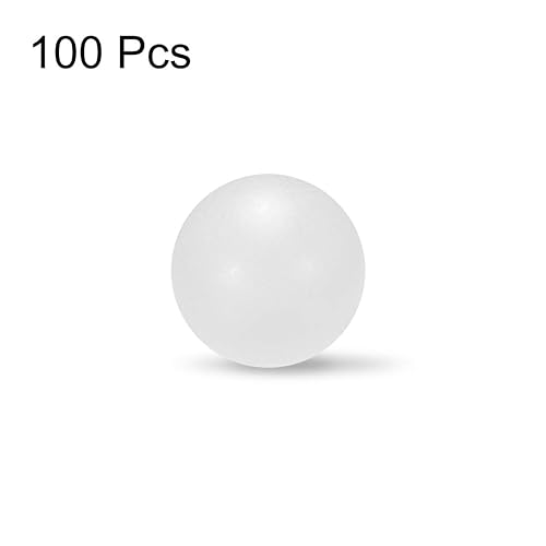 Miniatura 3 de uxcell Bolas plásticas sólidas de los PP de 23.0 ft m, bola del rodamiento de la precisión 100pcs