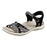 Earth Origins Women’s Sofia Sandals for Casual, Walking and Everyday - Black - 9