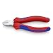 Produktbild KNIPEX 70 05 140 Seitenschneider verchromt mit Mehrkomponenten-Hüllen 140 mm