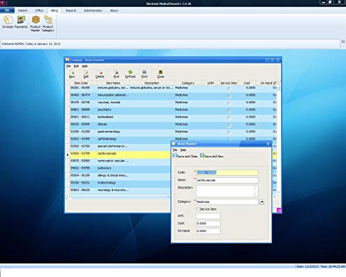 EMR Electronic Medical Record (EMR) Software and Practice Management Software Suite, E-PracticeSoft Professional, Patient Scheduling, Medical Billing All in One, Multiuser, Win PCs Only