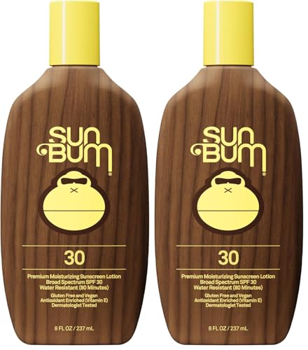 Image of Sun Bum Sunscreen Lotion, SPF 30 | Original Scent | Vitamin E | Hawaii Compliant | 8 oz Pack of 2