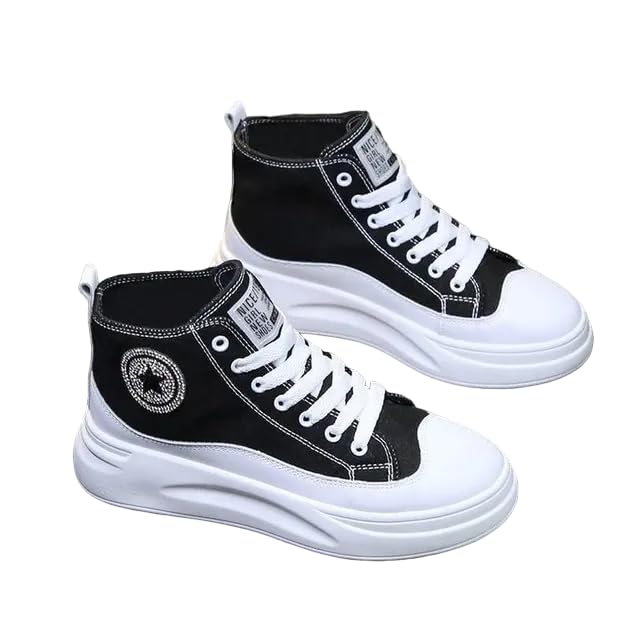DDLB CRETUS Black Fabric Lace-Ups Run, Walk, Explore: Outdoor Activities Sneakers for Women 5 (B0DFX4X51G) Amazon Price History, Amazon Price Tracker
